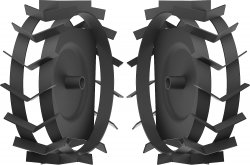 ЗУБР, 460х160 мм, грунтозацепы для мотоблоков, набор 2 шт