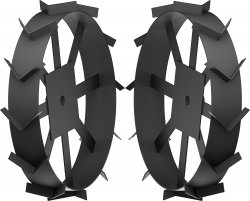 ЗУБР, 600х130 мм, грунтозацепы для мотоблоков, набор 2 шт