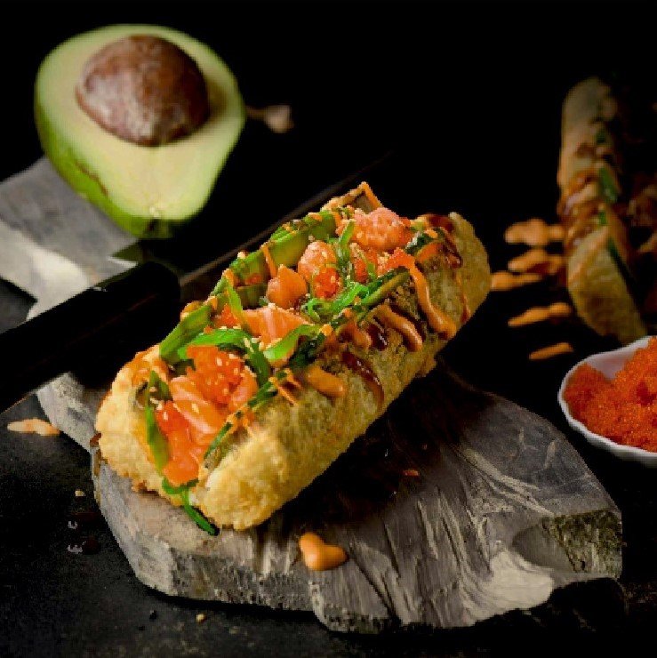 АSIА ХОТ-ДОГ С ЛОСОСЕМ