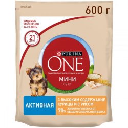 Сухой корм Purina One для щенков мелких пород