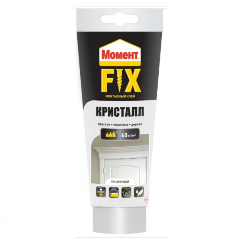 Клей монтажный «МОМЕНТ» FIX 250г Кристалл