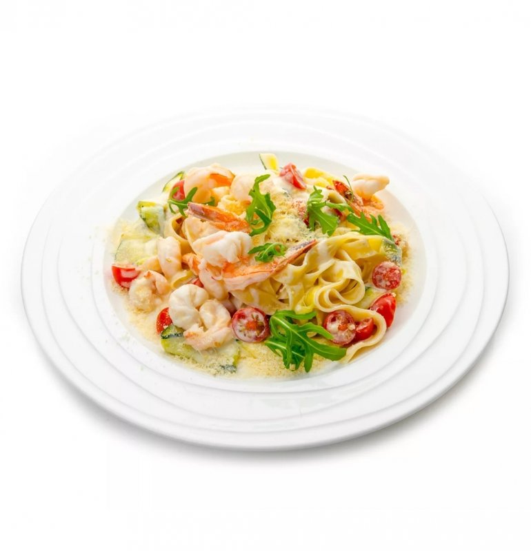 С тигровыми креветками