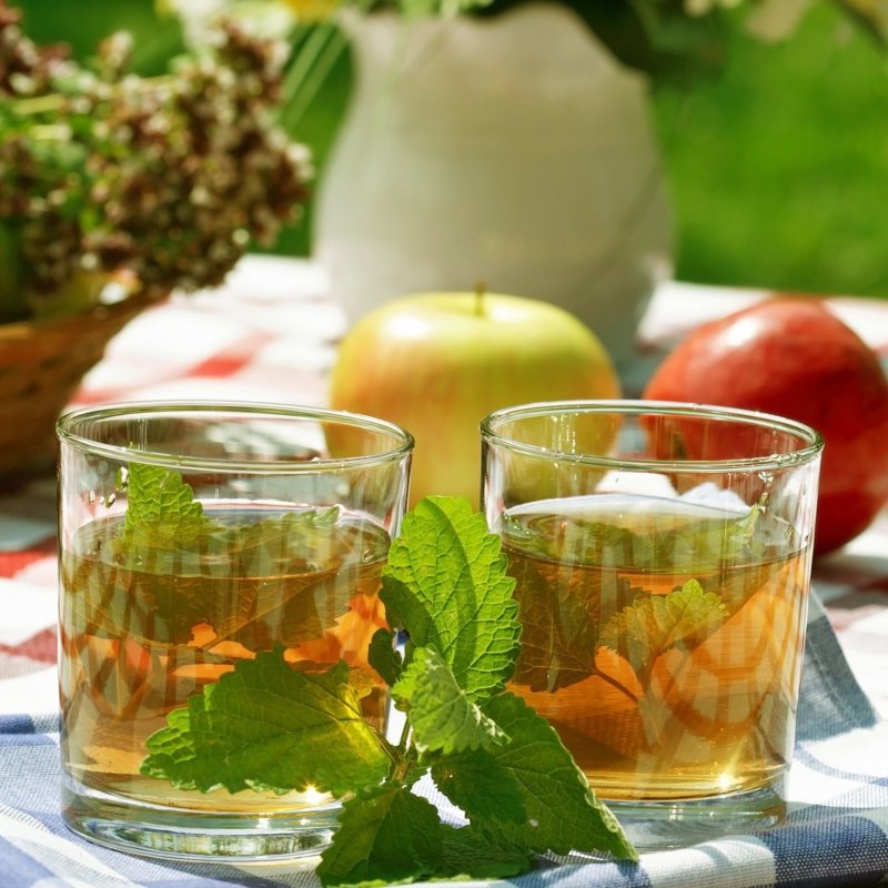 ХОЛОДНЫЙ ЗЕЛЕНЫЙ ЧАЙ С ЯБЛОКОМ