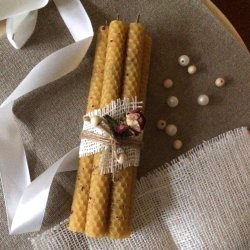 Столовые свечи из вощины 