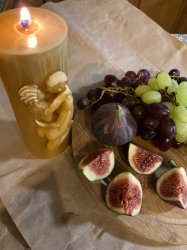 Влюбленные, свеча из пчелиного воска