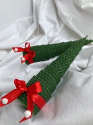 Свечи-елочки из вощины