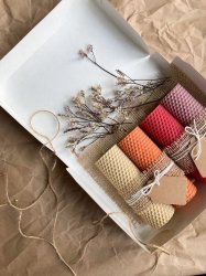 Каминные свечи из вощины