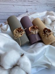 Каминные свечи из вощины