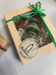 Мини-елочки, новогодние комплименты из пчелиного воска