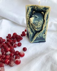 "Великий медведь" свеча из пчелиного воска