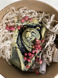 "Великий медведь" свеча из пчелиного воска