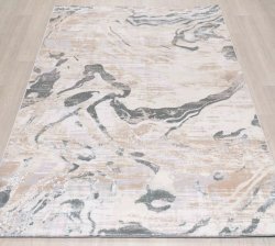 Ковер БЕЛЛА CREAM SHIRINK / BLUE FDY/D007A_CREAM SHIRINK / BLUE FDY_Прямой