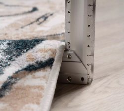 Ковер БЕЛЛА CREAM SHIRINK / BLUE FDY/D007A_CREAM SHIRINK / BLUE FDY_Прямой