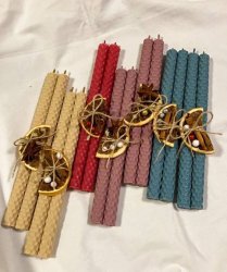 Столовые свечи из вощины 