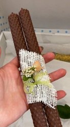 Столовые свечи из вощины 