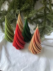 Елочка витая, свеча из пчелиного воска