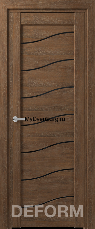 "D2 DEFORM ДО черный лак 800*2000 Дуб шале корица"