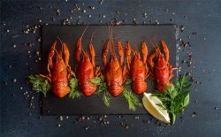 Рак вареный (в 1кг 30-35шт)