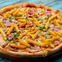 Сосиски (халяль) и картофель фри