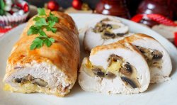 Рулеты куриные с грибами