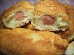 Пирог (сосиска с картофелем)