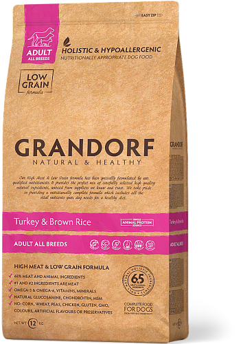 Грандорф Дог д/с всех пород (индейка с рисом) 3кг