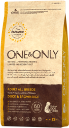 ONE & ONLY DOG д/соб всех пород (утка с бурым рисом) 3кг