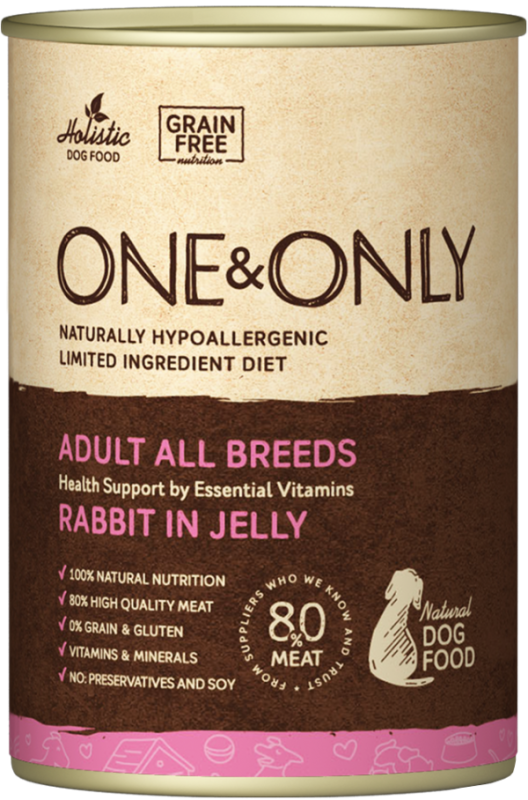 Консервы для собак ONE&ONLY Rabbit (Кролик) 400 гр.  *