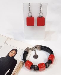 Комплект : браслет+серьги