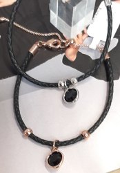 Браслет кож.с кристаллом 