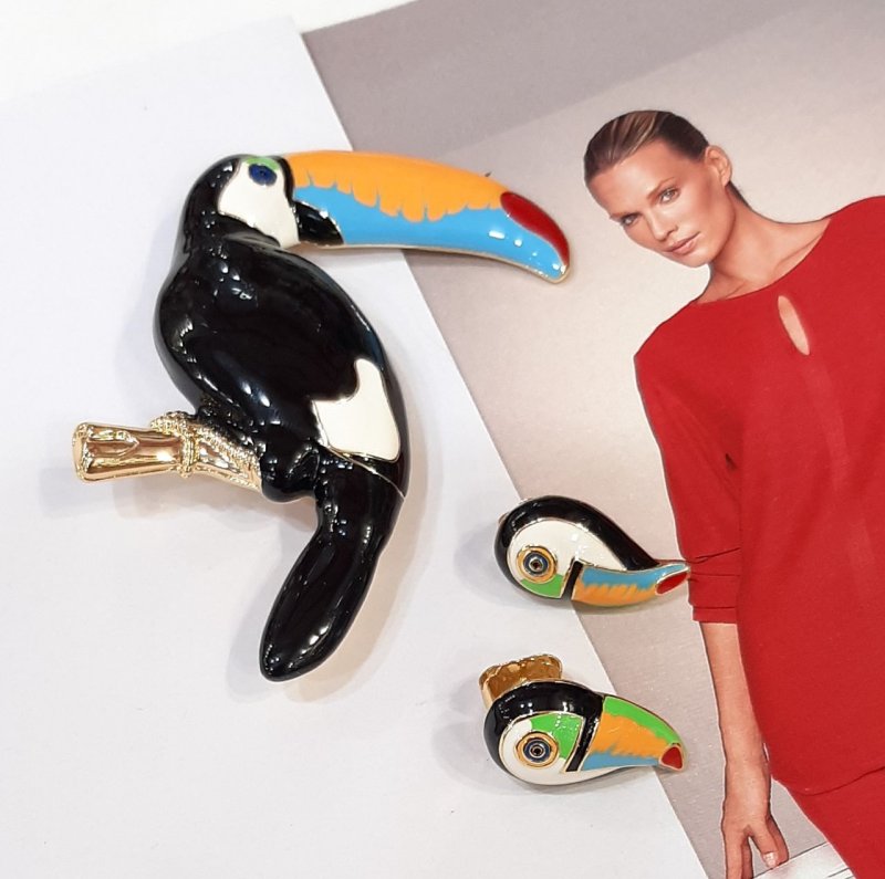 Комплект: брошь+серьги, Uvelina