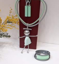 Комплект: кулон+браслет, Murano