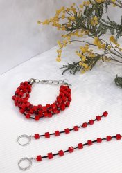 Комплект: браслет+серьги, Murano