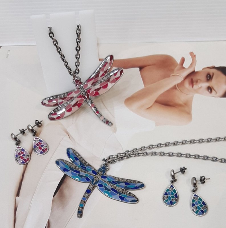 Комплект из эмали "Стрекоза", Сlara Bijoux