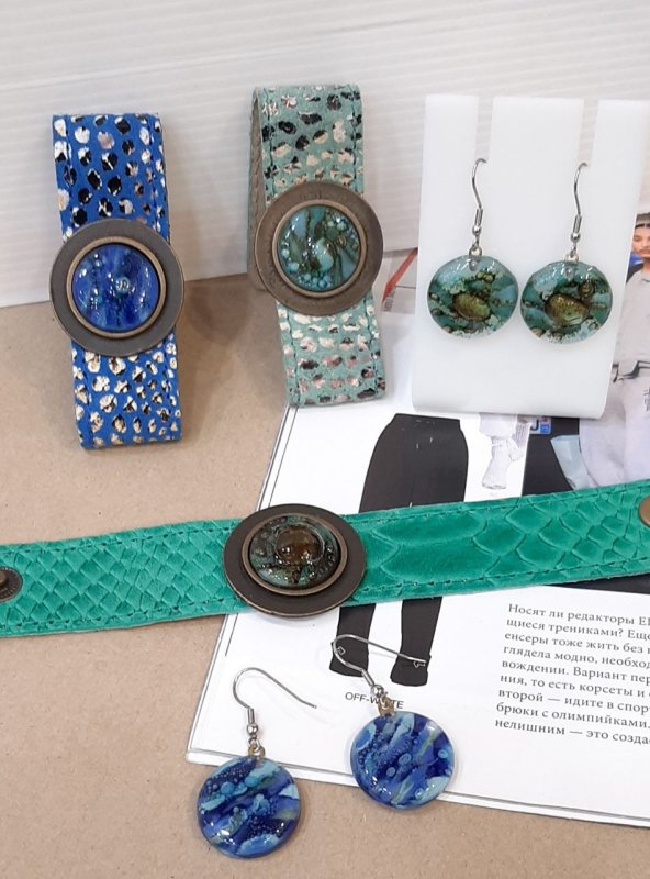 Комплект: браслет+серьги, Сristalida