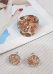 Комплект: серьги+кольцо, Murano