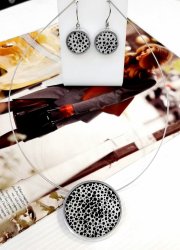 Комплект: кулон на струне+серьги, Culture Mix