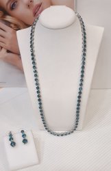 Комплект: колье+пусеты из кристаллов, Uvelina