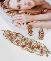 Комплект: браслет+серьги, Murano