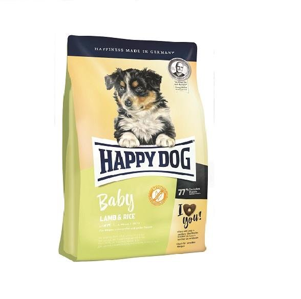 Корм Хэппи Дог для щенков до 6мес круп пород с чувств пищ ягнен 1кг