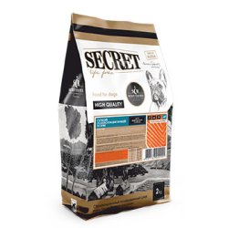Корм для собак Секрет премиум 2 кг лосось и рис