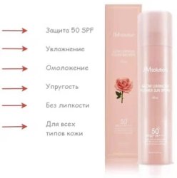 Солнцезащитный спрей с цветочными экстрактами и пептидами SPF 50