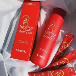 Восстанавливающий профессиональный шампунь с керамидами Masil 3 Salon Hair CMC Shampoo