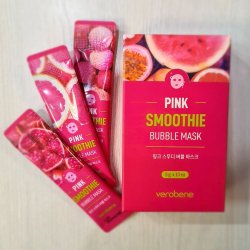 Кислородная маска смузи Verobene Pink Smoothie Bubble Mask