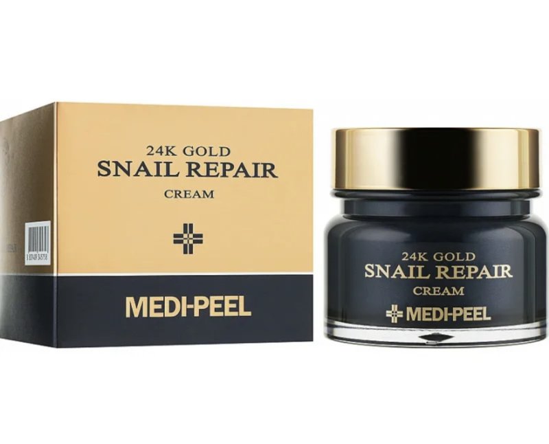 MEDI-PEEL 24K Gold Snail Cream разглаживающий крем для лица с золотом и муцином улитки, 50 мл