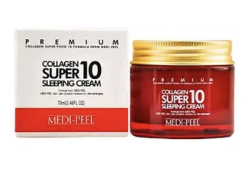 MEDI-PEEL Collagen Super10 Sleeping Cream ночной крем для лица с коллагеном, 70 мл, 150 г