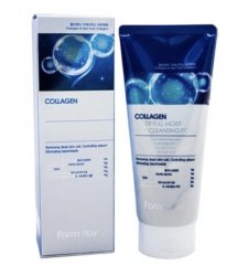 Farmstay пенка увлажняющая очищающая с коллагеном Collagen Water Full Moist Deep Cleansing Foam, 180 мл