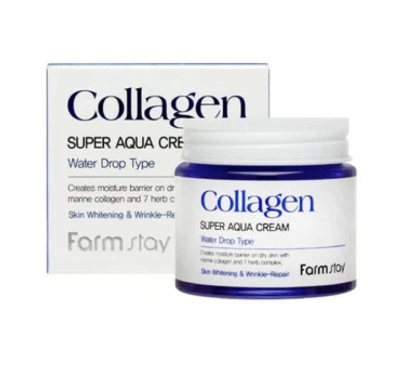 Farmstay Collagen Super Aqua Cream Крем суперувлажняющий с коллагеном, 80 мл