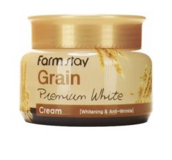 FarmStay Осветляющий крем с маслом ростков пшеницы Grain Premium White Cream, 100 мл