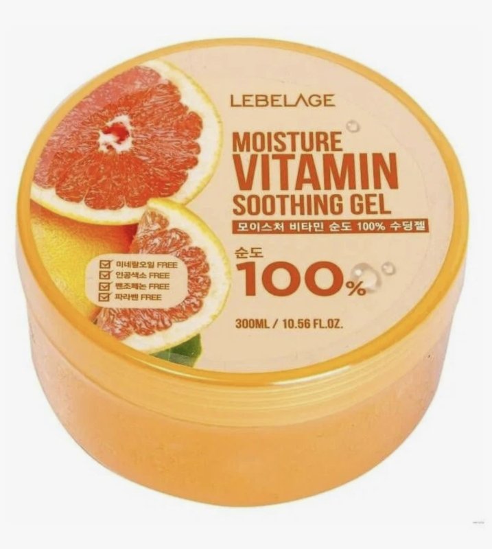 Lebelage Гель для тела Moisture Vitamin Soothing Gel увлажняющий успокаивающий, 300 мл